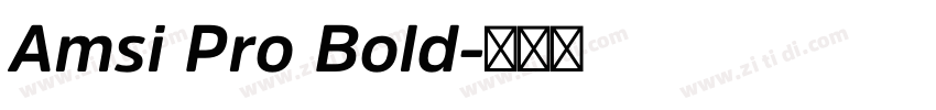 Amsi Pro Bold字体转换